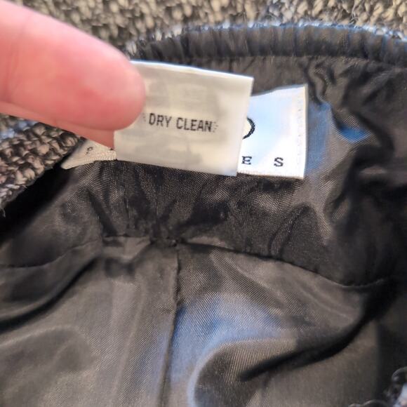 Talbots Vintage Black White Tweed Wool Pants Size 4 Petite - Picture 10 of 10